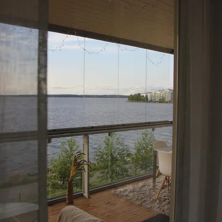 Luxury Ranta-tampellan Helmi Lakeview Free Park Apartment *